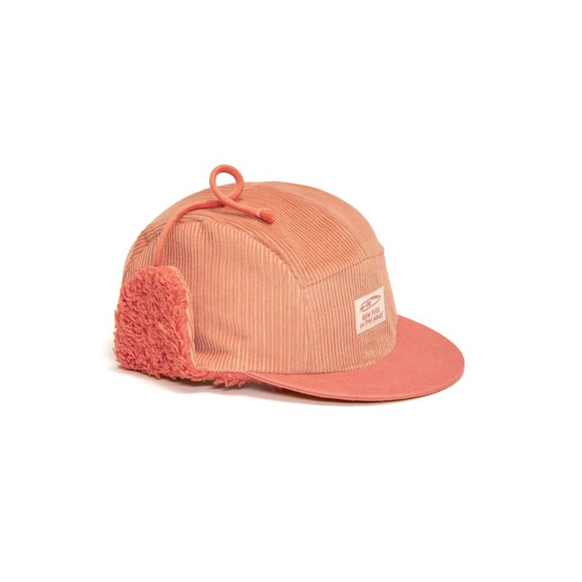 Robin Vintage Dyed Fur-Lined Cap | Peach