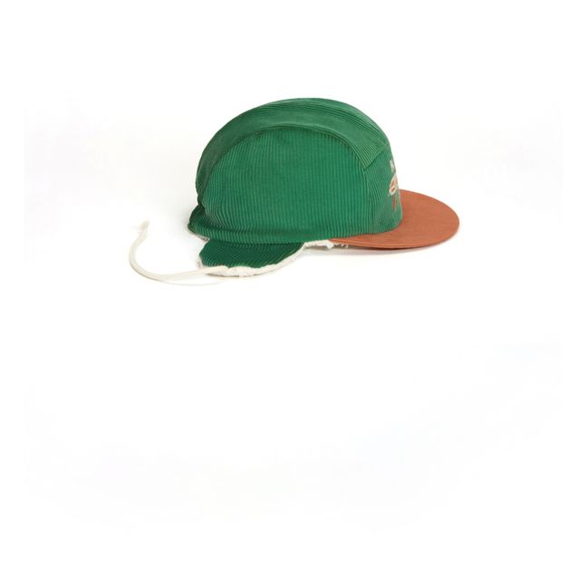 Robin Snake Logo Fur-Lined Cap | Green