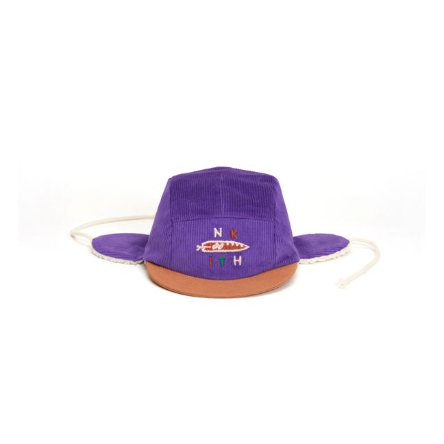 Casquette Fourrée Robin Snake Logo | Violet
