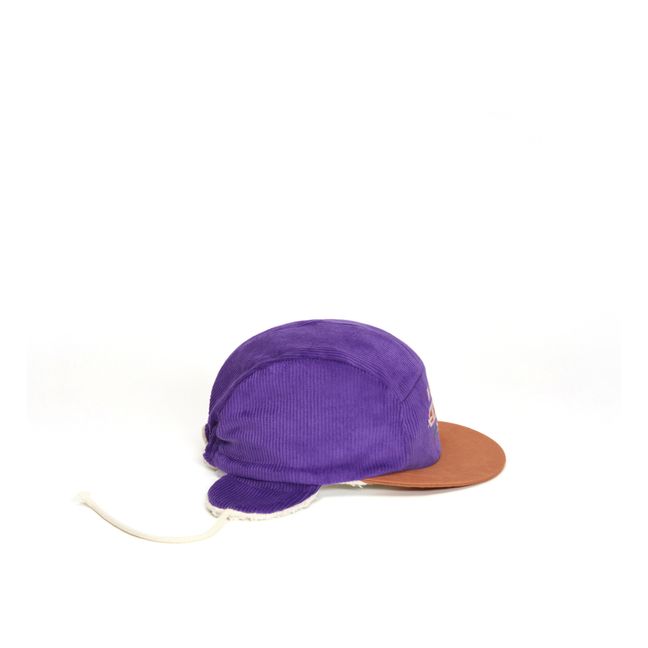 Casquette Fourrée Robin Snake Logo | Violet