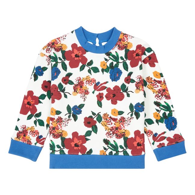 Floral Sweatshirt | Ecru