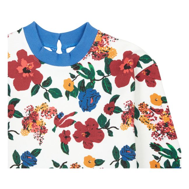 Floral Sweatshirt | Ecru