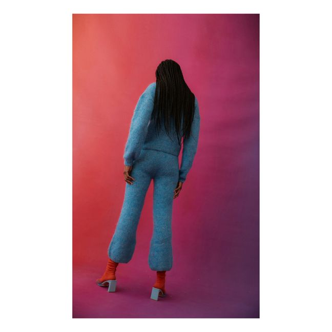 Gabrielle Mohair and Alpaca Wool Jumper | Azzurro