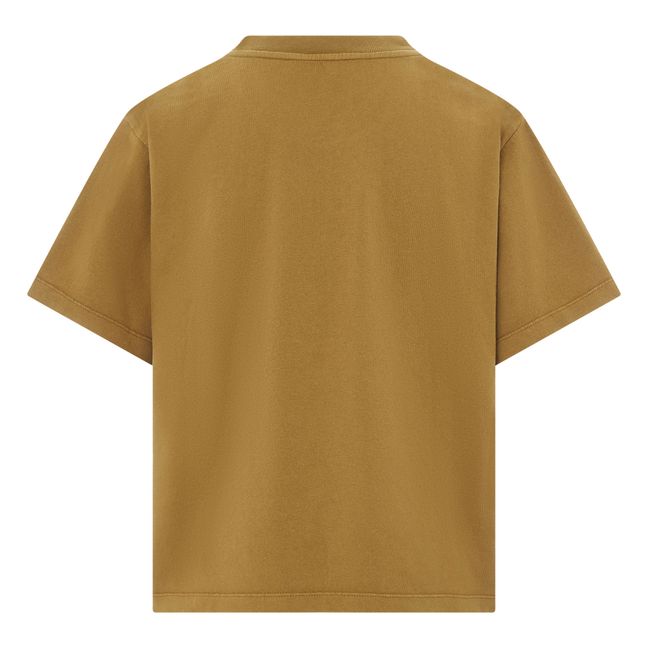 T-Shirt Boxy Imprimé Alma Coton Bio | Khaki