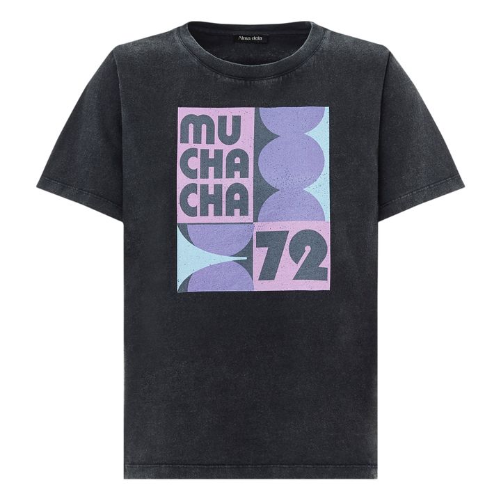Muchacha Organic Cotton Print T-shirt | Nero- Immagine del prodotto n°0