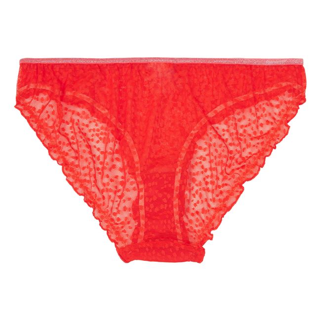 Panther Frilly Briefs | Rosso