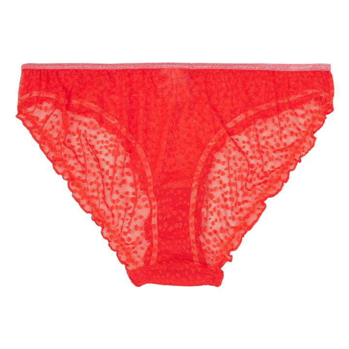 La Nouvelle - Panther Frilly Briefs - Red