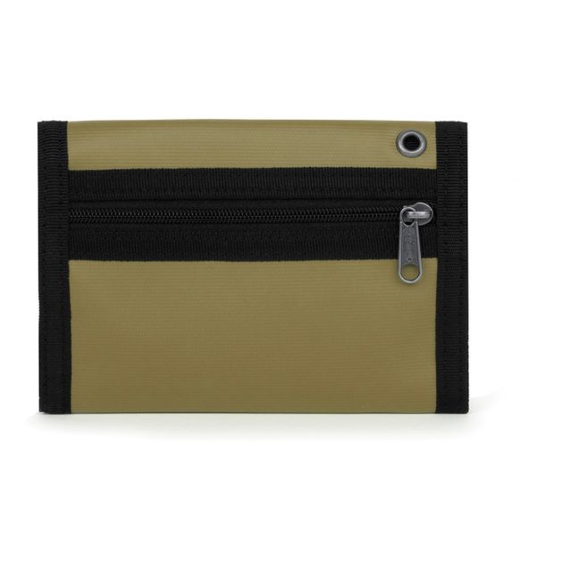 Perce Plus Coated Canvas Wallet | Olive green