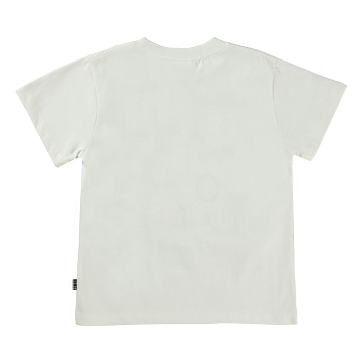 T-Shirt in cotone organico Stickers | Ecru- Immagine del prodotto n°3