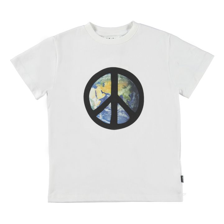 T-Shirt cotone organico Peace | Ecru- Immagine del prodotto n°0
