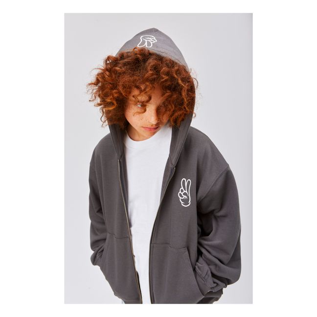 Mazz Zip-Up Sweatshirt | Gris Antracita