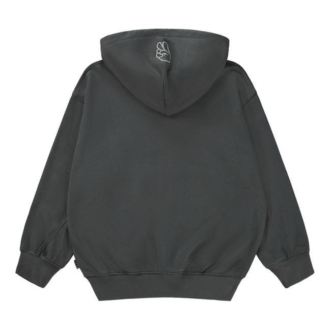 Mazz Zip-Up Sweatshirt | Charcoal grey