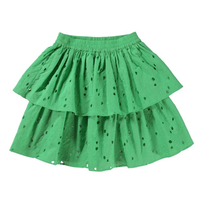 Brigitte Openwork Skirt | Green