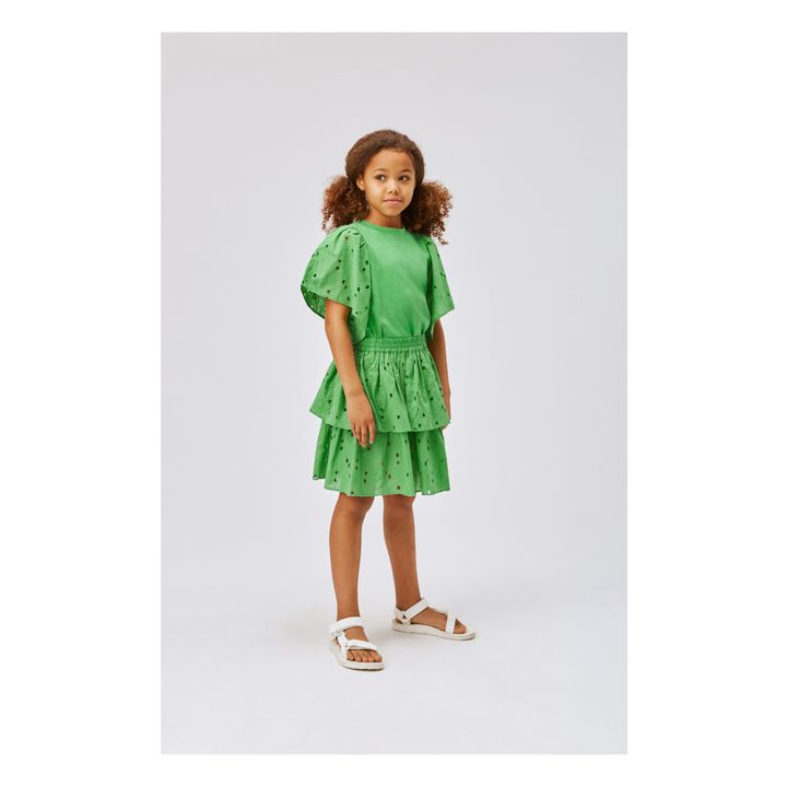 Brigitte Openwork Skirt | Verde- Immagine del prodotto n°4