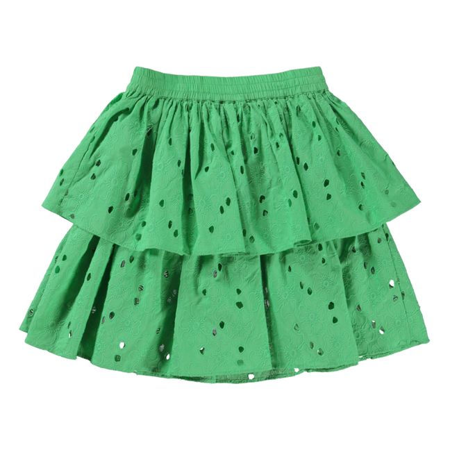Brigitte Openwork Skirt | Green