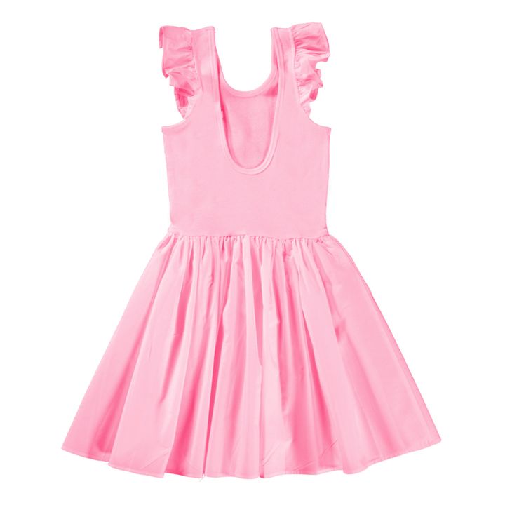 Cloudia Organic Cotton Frill Dress | Pink- Product image n°1