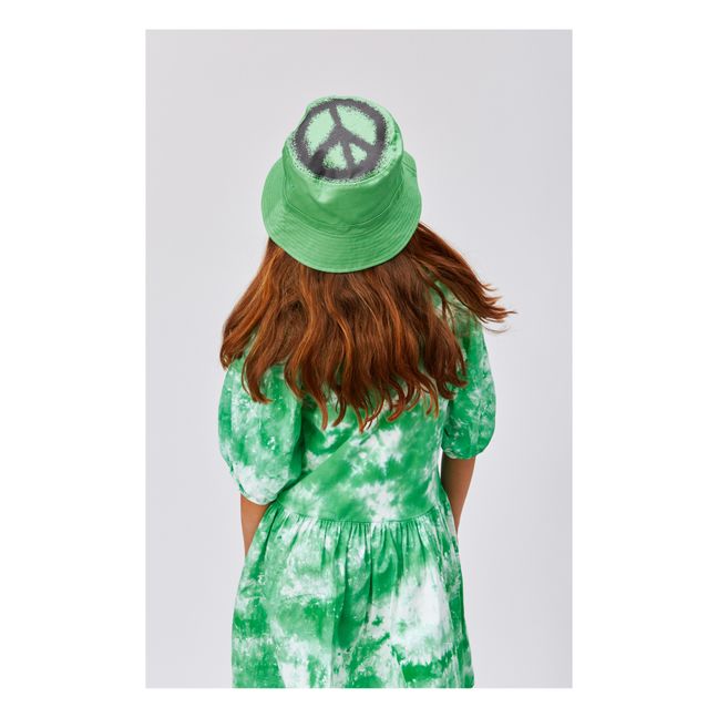 Cece Tie-Dye Organic Cotton Dress  | Green