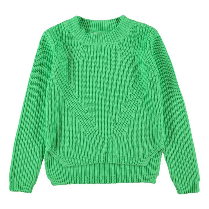 Gillis Organic Cotton Knit Jumper | Verde- Imagen del producto n°0