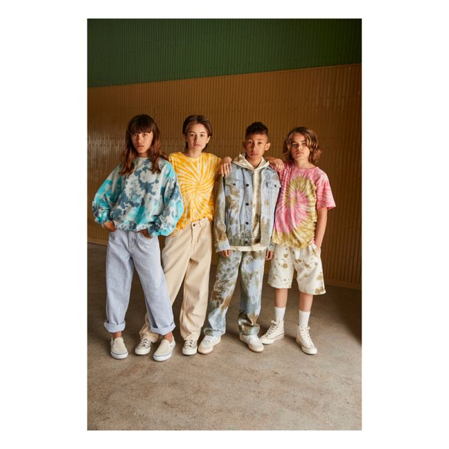 Tie-Dye Organic Cotton Shorts | Verde Kaki
