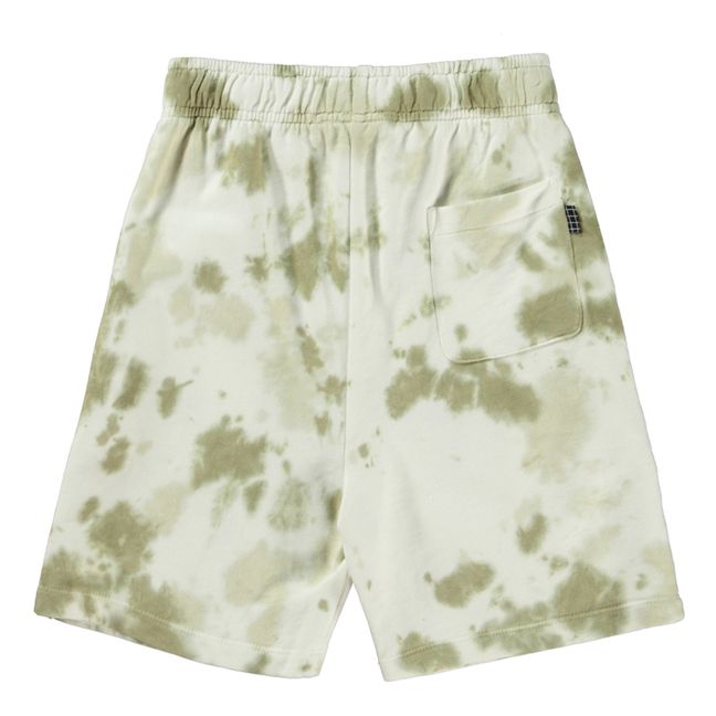 Tie-Dye Organic Cotton Shorts | Verde Kaki