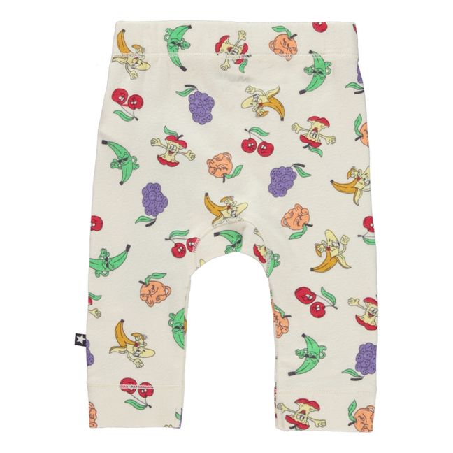 Pantaloni jogger in cotone organico Frutta Seb | Ecru