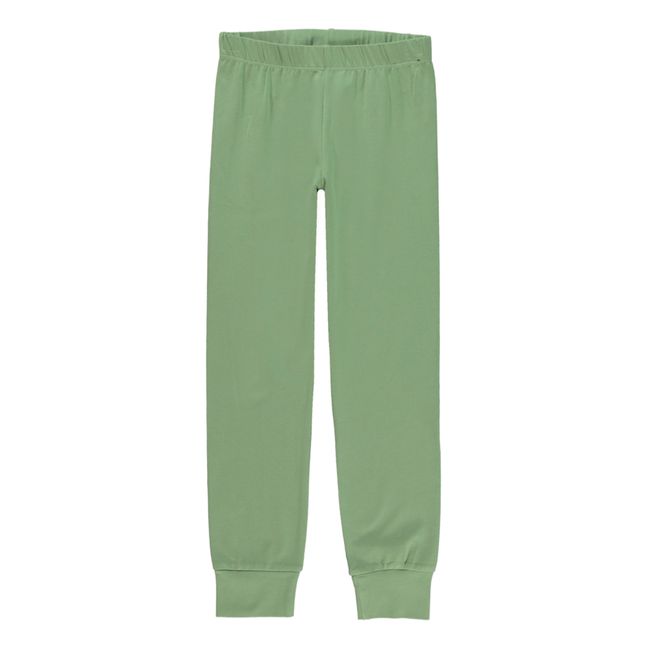 Completo pigiama Luve in cotone organico | Verde