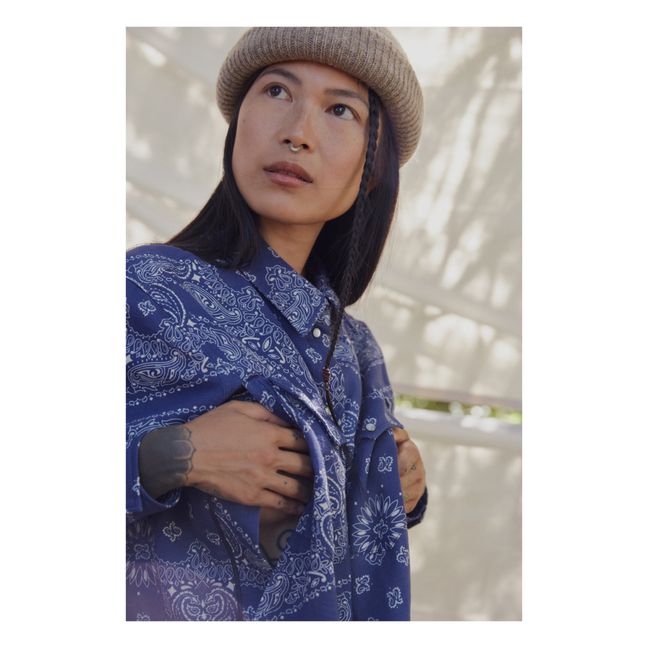Camisa de lactancia Bandana | Azul
