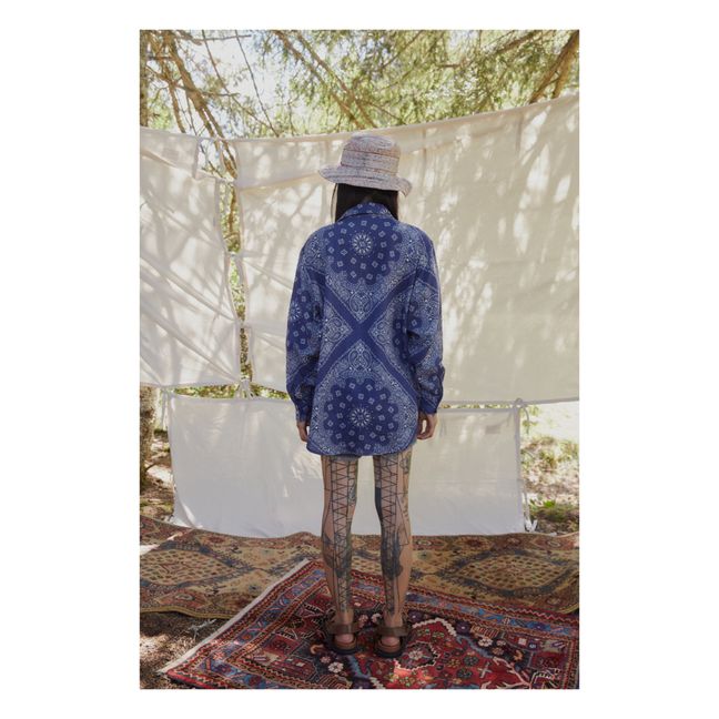 Chemise d'Allaitement Bandana | Bleu