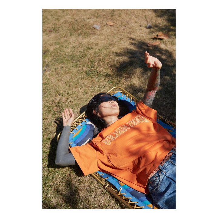 T-Shirt per l'allattamento Tobby Golden Hour Cotone Oeko-Tex | Arancione- Immagine del prodotto n°3