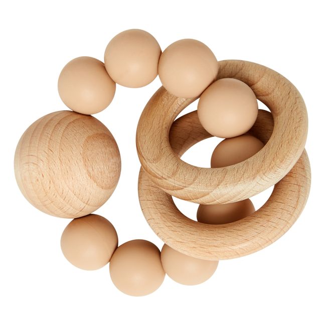 Saturn Silicone and Wood Teether