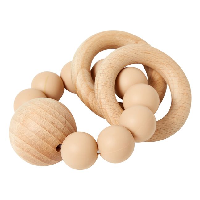 Saturn Silicone and Wood Teether