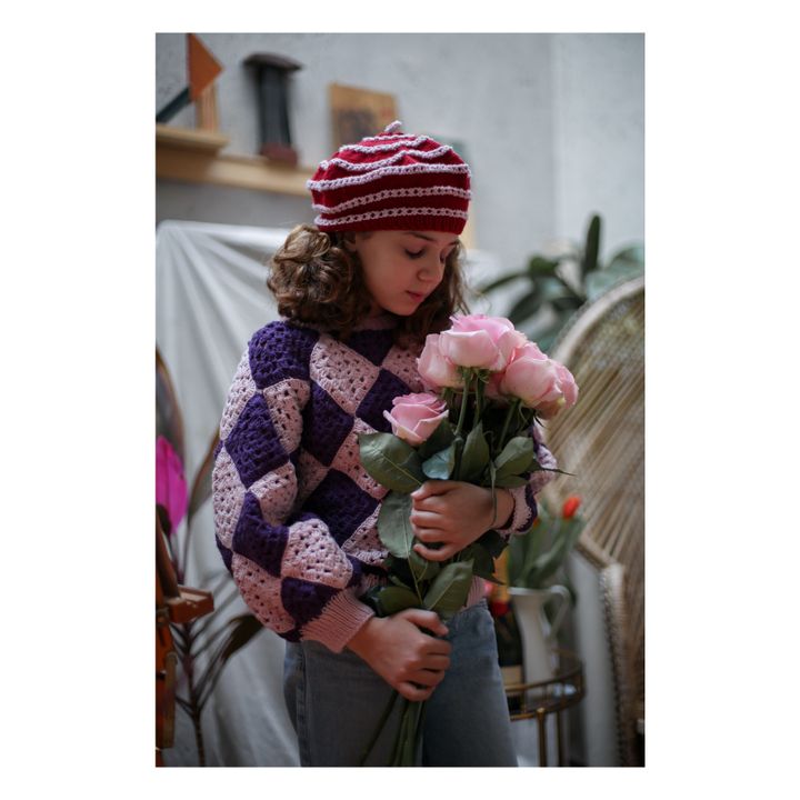 Amber Merino Wool Jumper | Rosa- Imagen del producto n°2