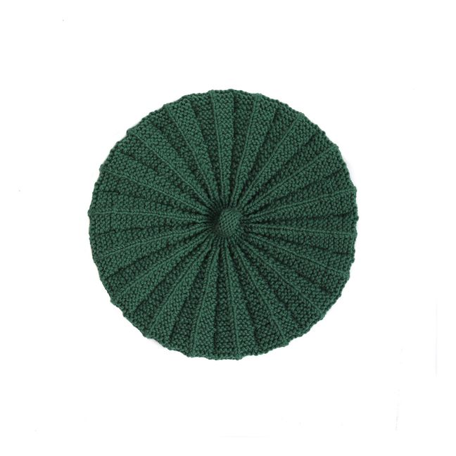 Luna Merino Wool Beret | Grün