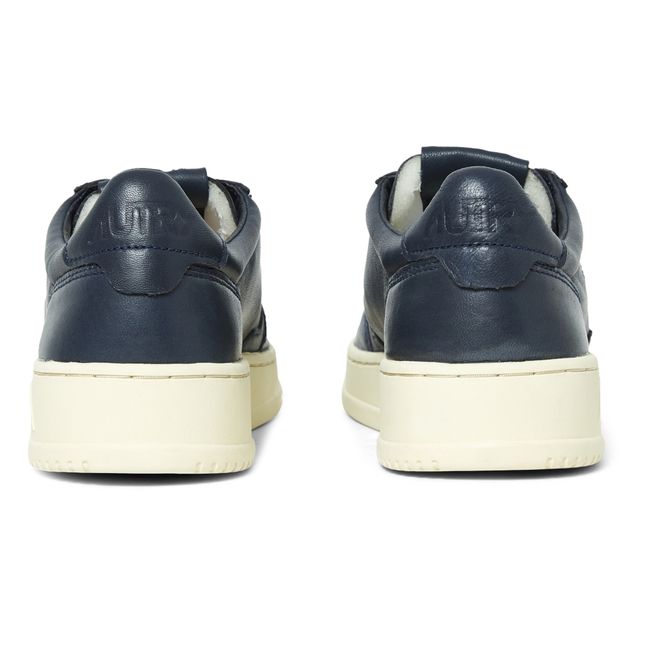 Medalist Low-Top Goat Leather Sneakers | Grey