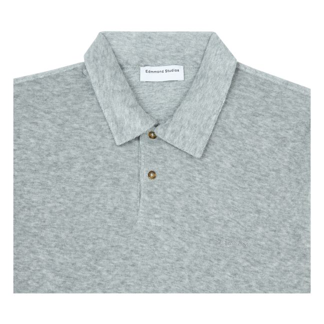 Terry Cloth Polo Shirt | Grau