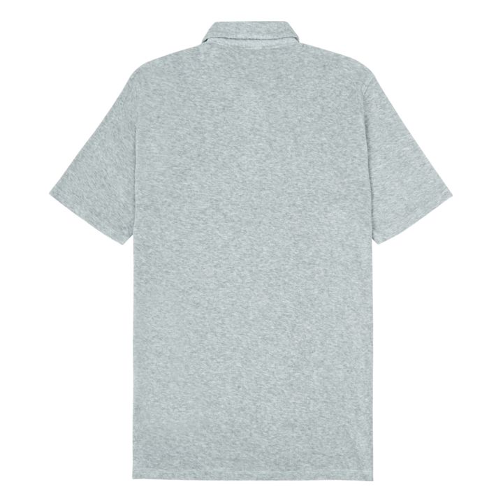Terry Cloth Polo Shirt | Grigio- Immagine del prodotto n°2