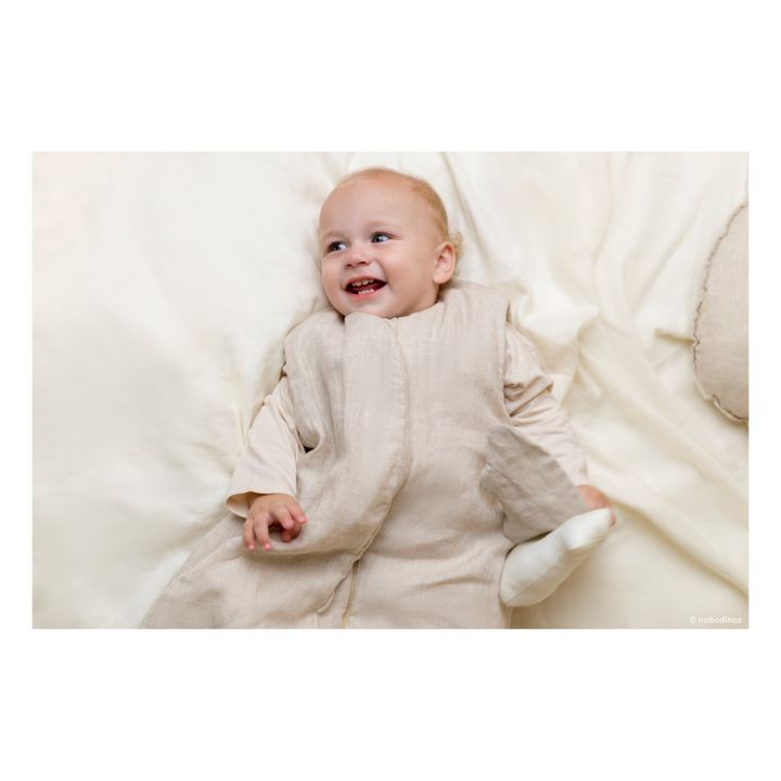 Baby Sleeping Bag - French Linen | Oatmeal- Product image n°1