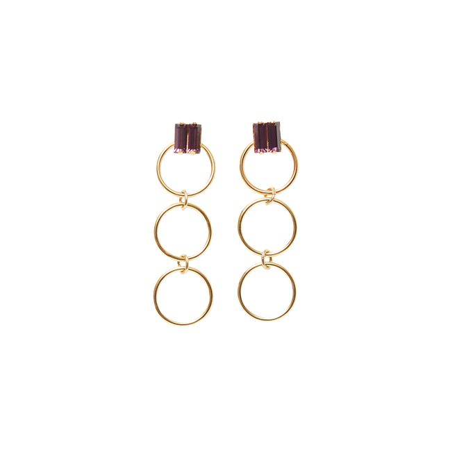 Zazie Maxi Earrings | Violett