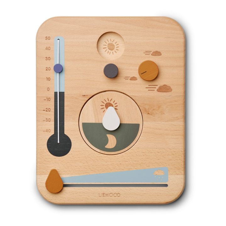 Piet Wooden Weather Station | Green- Product image n°0