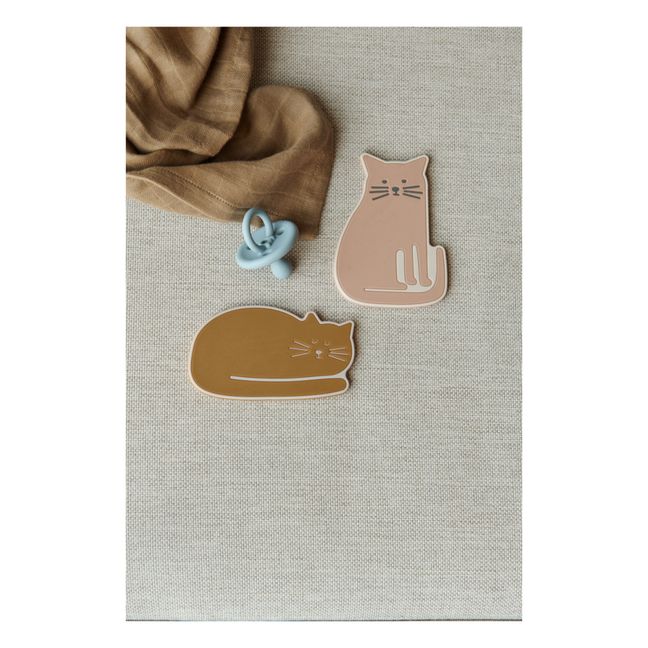 Anneaux de dentition Gia en silicone - Set de 2 | Nude