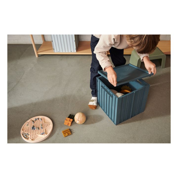 Elijah Storage Box and Lid | Grey blue- Product image n°4
