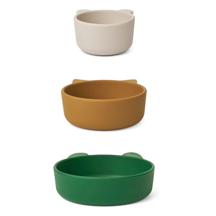 Eddie Silicone Bowls - Set of 3 | Green- Product image n°3
