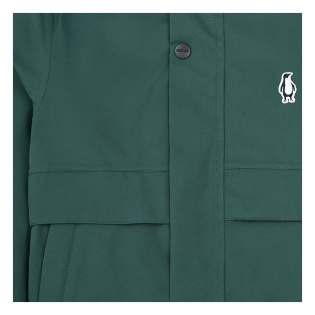 Solid Colour Flipper Jacket | Chromgrün
