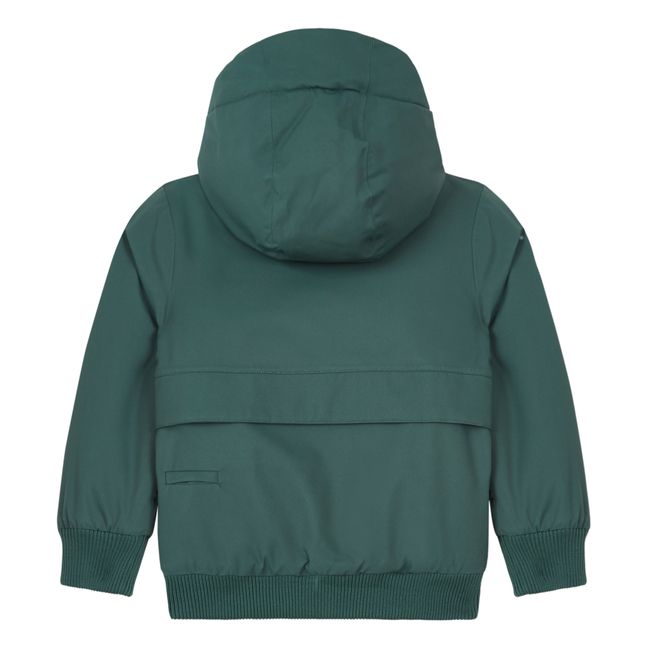 Solid Colour Flipper Jacket | Chromgrün