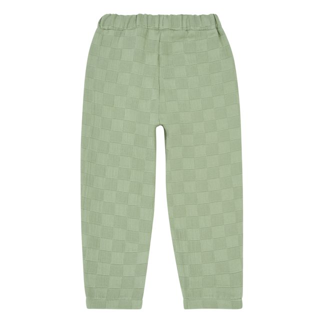 Organic Cotton Checked Trousers | Salbei