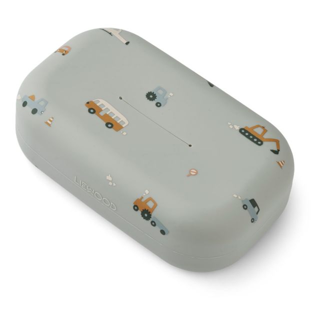 Oline Silicone Baby Wipe Cover | Grey blue