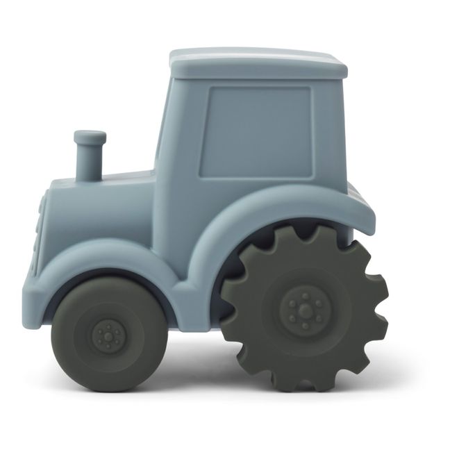 Nachtlicht Winston Traktor aus Silikon | Graublau