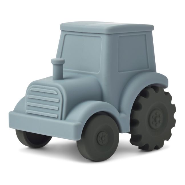 Veilleuse Winston tracteur en silicone | Bleu gris