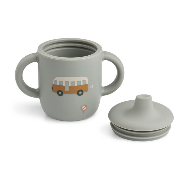 Neil Silicone Learning Cup | Grey blue- Product image n°1
