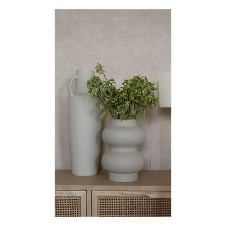 Vase Double en céramique | Blanc- Image produit n°1